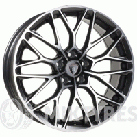 Yamato Samurai Takagori Sanada 8x18 5x112 ET 25 Dia 66.6 (Антрацитовый с полированной лицевой поверхностью)